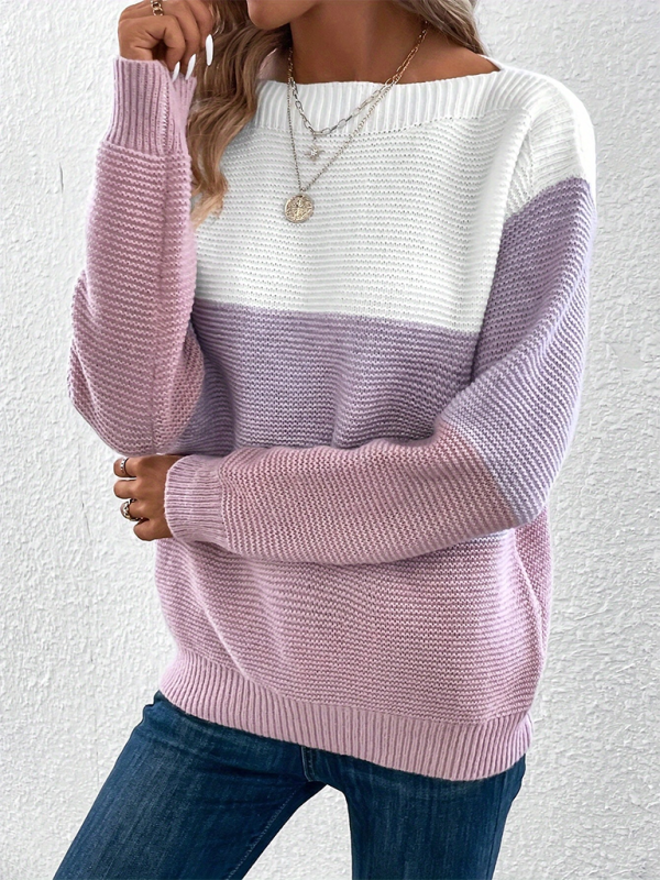 Loose Crew Neck Sweater—Perfect Blend of Comfort and Style for Women