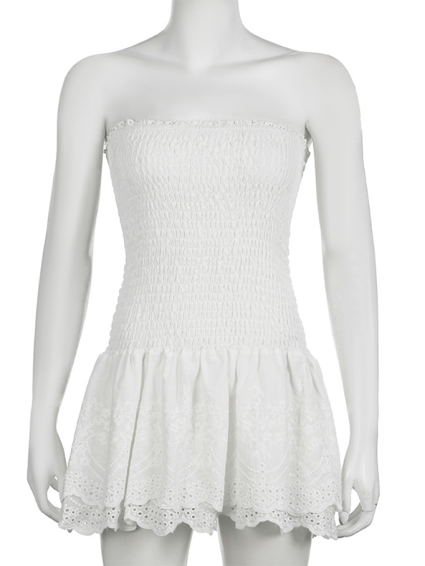 New sexy hollow cake skirt tube top dress Shello's Creative Boutique
