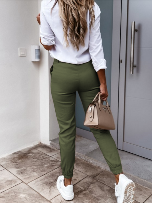 Casual Cropped Pants Shello's Creative Boutique