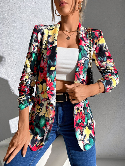 Women's Simple Fashion Long Sleeve Slim Small Suit Jacket—Effortless Elegance