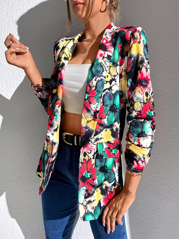 Women's Simple Fashion Long Sleeve Slim Small Suit Jacket—Effortless Elegance