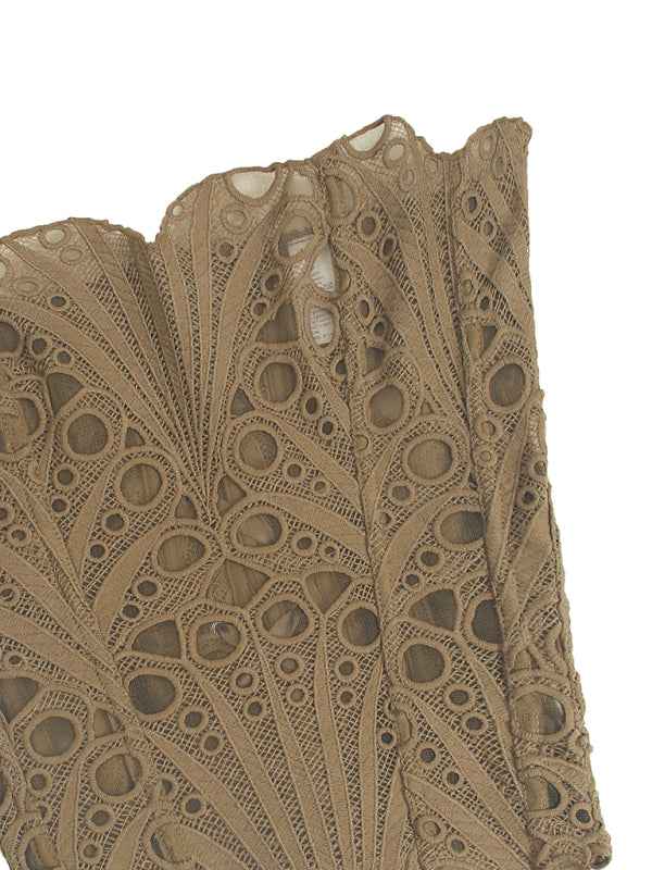 Irregular Lace Double Layer Fitted Floral Print Shapewear—Elegant and Flattering