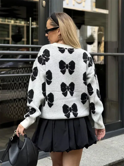 Butterfly Knit Pullover Sweater for Women - Chic and Comfortable Loose Yardage Design - Shello's Creative Boutique