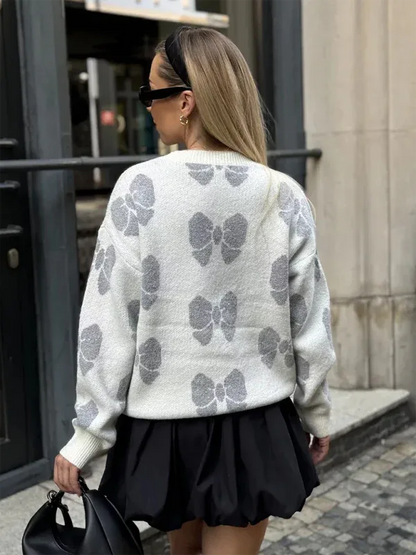 Butterfly Knit Pullover Sweater for Women - Chic and Comfortable Loose Yardage Design - Shello's Creative Boutique