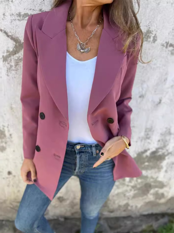 Women Solid Colour Fashion Long Sleeve Blazer