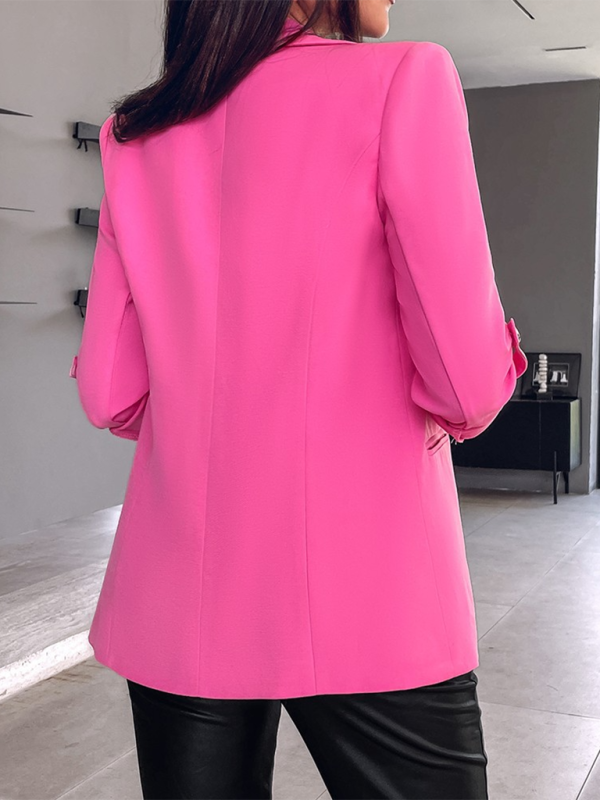 Women Stylish Blazer with Sleeves and Buttons