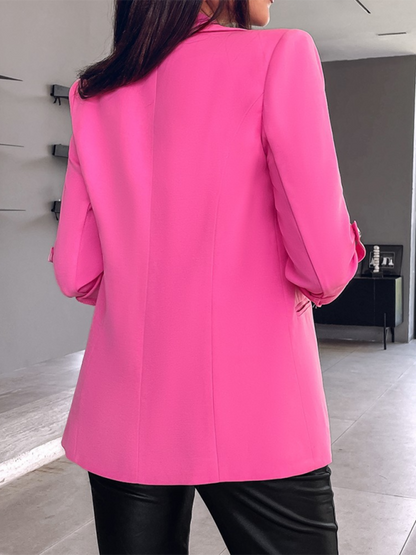 Women Stylish Blazer with Sleeves and Buttons