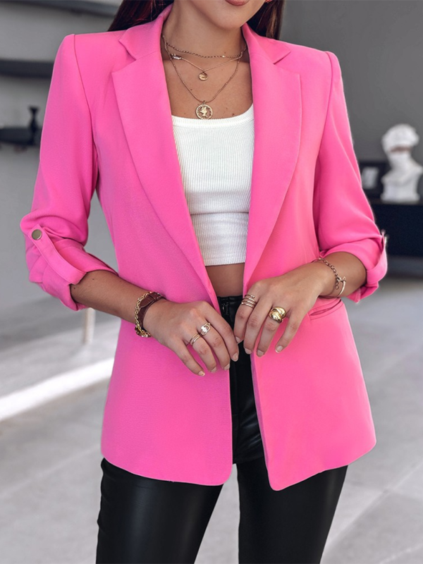 Women Stylish Blazer with Sleeves and Buttons