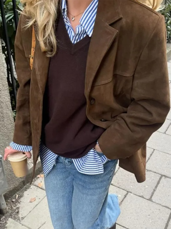 Vintage Suede Jacket Coat – Timeless Elegance and Everyday Comfort!