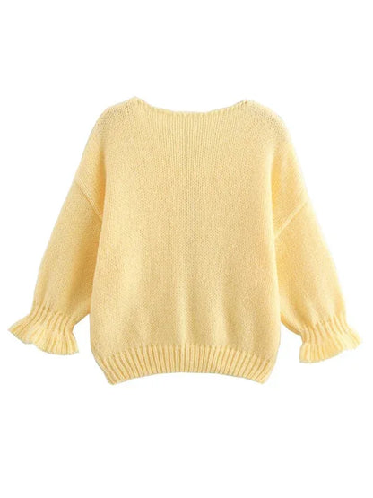 Yellow Knit Sweater Vest – Brighten Your Wardrobe with Effortless Style - Shello's Creative Boutique