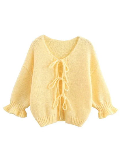 Yellow Knit Sweater Vest – Brighten Your Wardrobe with Effortless Style - Shello's Creative Boutique