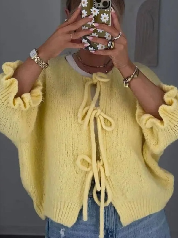 Yellow Knit Sweater Vest – Brighten Your Wardrobe with Effortless Style
