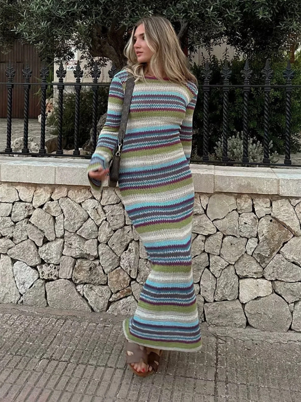 Striped Knit Dress – Effortless Elegance for the Modern Wardrobe