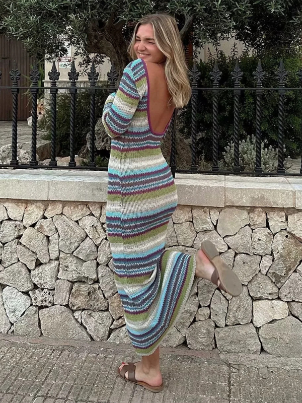 Striped Knit Dress – Effortless Elegance for the Modern Wardrobe