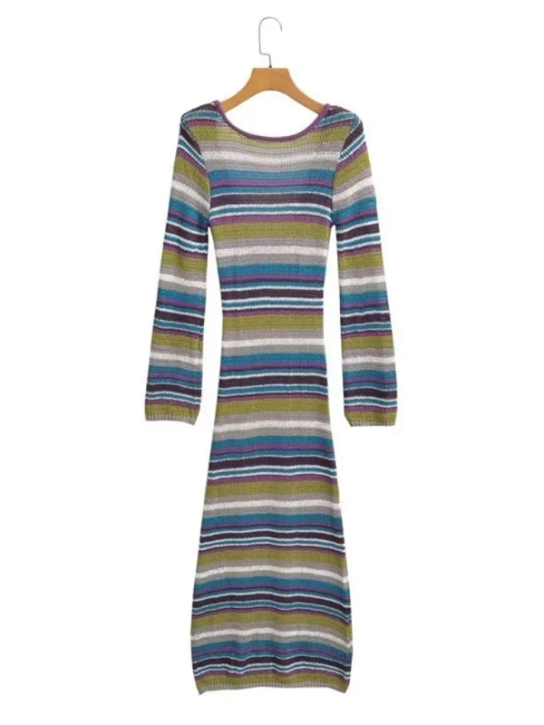 Striped knit dress Shello's Creative Boutique