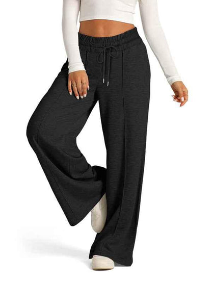 Women's Tie-Dye Wide Leg Pants - Casual Waisted Fashion for Effortless Style - Shello's Creative Boutique