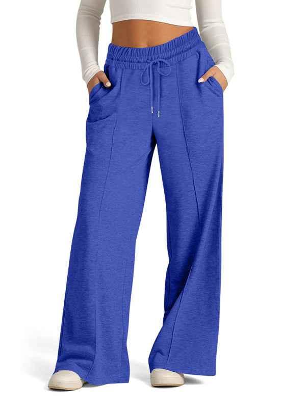 Women's Tie-Dye Wide Leg Pants - Casual Waisted Fashion for Effortless Style - Shello's Creative Boutique