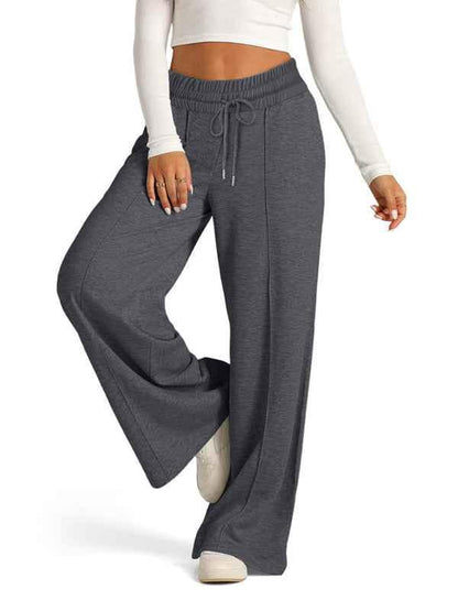 Women's Tie-Dye Wide Leg Pants - Casual Waisted Fashion for Effortless Style - Shello's Creative Boutique