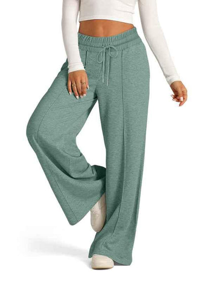 Women's Tie-Dye Wide Leg Pants - Casual Waisted Fashion for Effortless Style - Shello's Creative Boutique