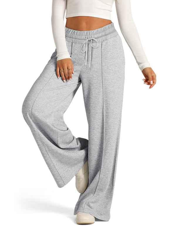 Women's Tie-Dye Wide Leg Pants - Casual Waisted Fashion for Effortless Style - Shello's Creative Boutique