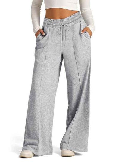 Women's Tie-Dye Wide Leg Pants - Casual Waisted Fashion for Effortless Style - Shello's Creative Boutique