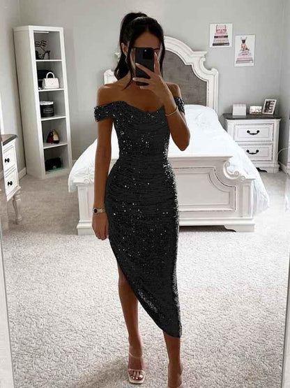 New Sequin Fashion Party Dress – Shine Bright for Every Occasion - Shello's Creative Boutique