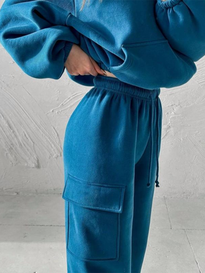 Ladies New Fashion Sports Casual Sweater Set