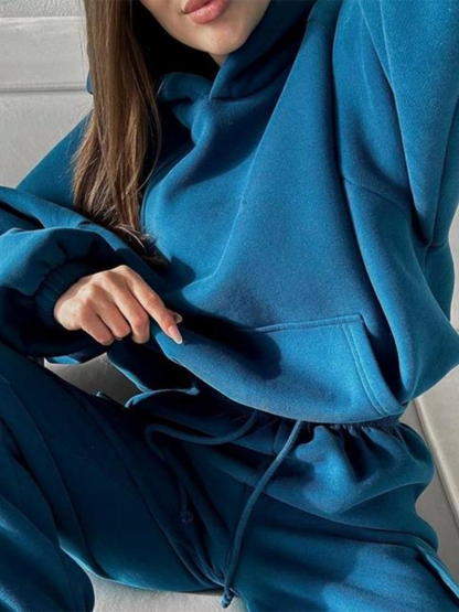 Ladies New Fashion Sports Casual Sweater Set