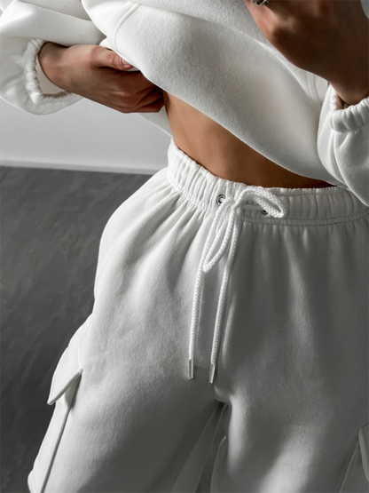 Ladies New Fashion Sports Casual Sweater Set