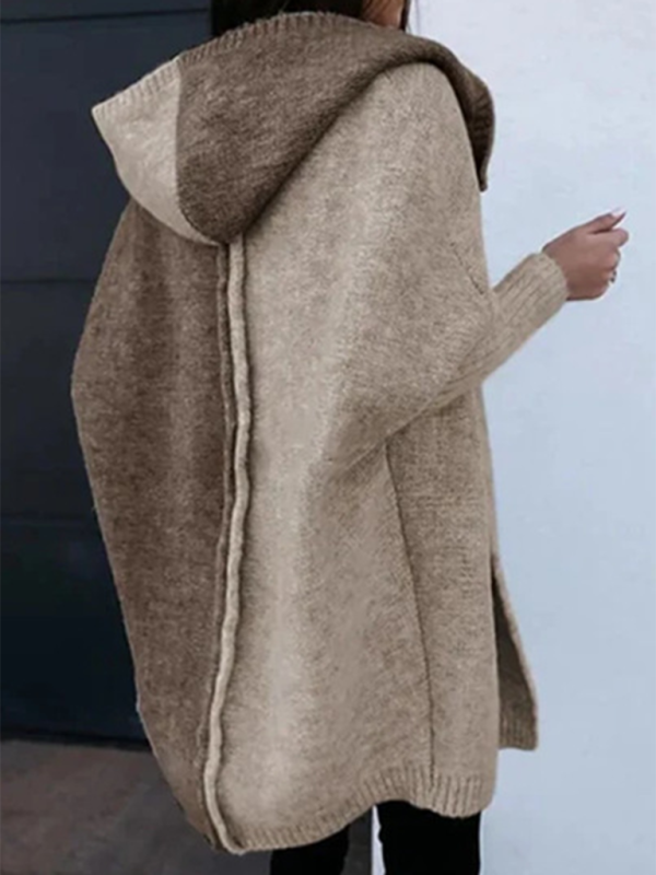 Eprolo Women's Fashion Open Cardigan Hooded Loose Knitted Sweater – Chic Comfort for Your Daily Wardrobe!