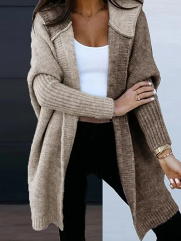 Eprolo Women's Fashion Open Cardigan Hooded Loose Knitted Sweater – Chic Comfort for Your Daily Wardrobe!