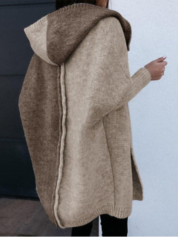 Eprolo Women's Fashion Open Cardigan Hooded Loose Knitted Sweater – Chic Comfort for Your Daily Wardrobe!