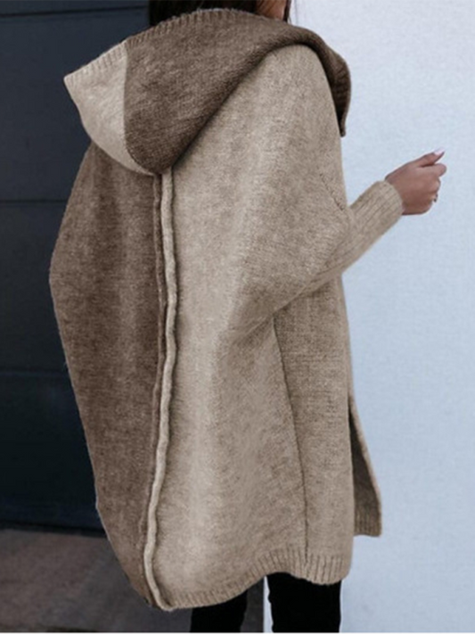 Eprolo Women's Fashion Open Cardigan Hooded Loose Knitted Sweater – Chic Comfort for Your Daily Wardrobe!