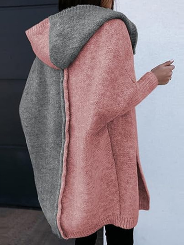 Eprolo Women's Fashion Open Cardigan Hooded Loose Knitted Sweater – Chic Comfort for Your Daily Wardrobe!