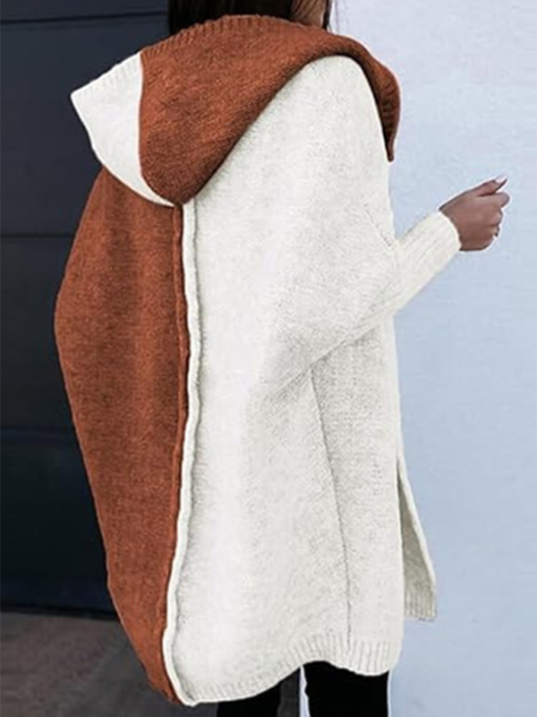 Eprolo Women's Fashion Open Cardigan Hooded Loose Knitted Sweater – Chic Comfort for Your Daily Wardrobe!