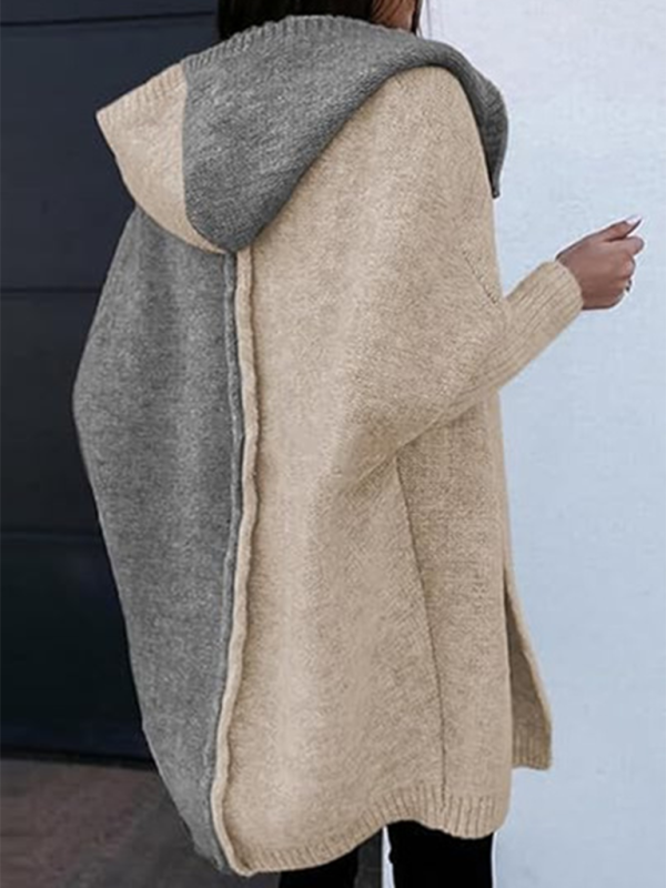 Eprolo Women's Fashion Open Cardigan Hooded Loose Knitted Sweater – Chic Comfort for Your Daily Wardrobe!