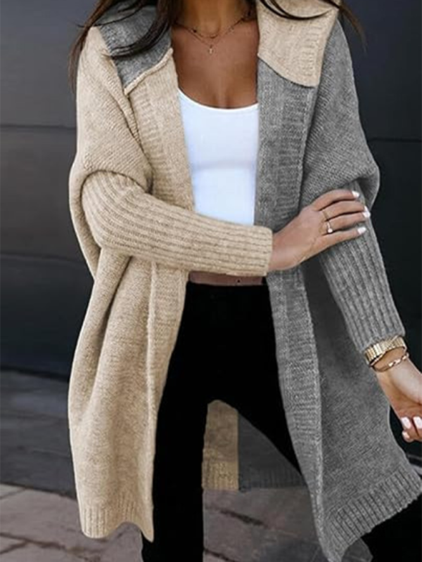 Eprolo Women's Fashion Open Cardigan Hooded Loose Knitted Sweater – Chic Comfort for Your Daily Wardrobe!