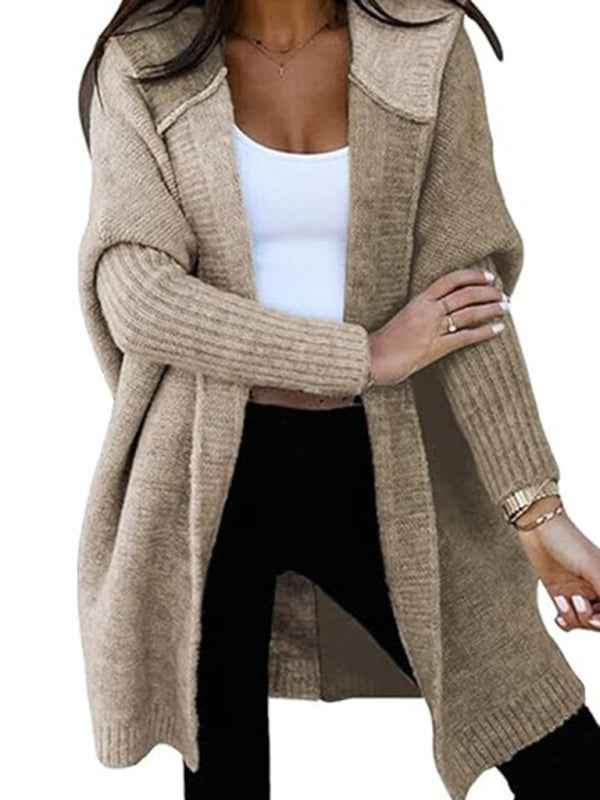 Eprolo Women's Fashion Open Cardigan Hooded Loose Knitted Sweater – Chic Comfort for Your Daily Wardrobe!
