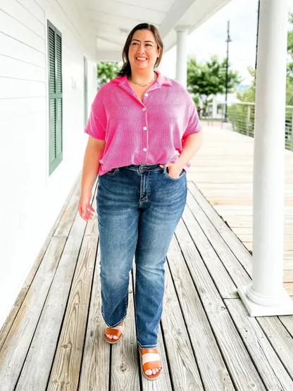 Women's High-Elastic Jeans for Casual Comfort and Style - Shello's Creative Boutique