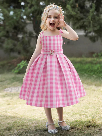 cosplay princess dress girls suspender dress halloween cosplay dress pink dress - Shello's Creative Boutique