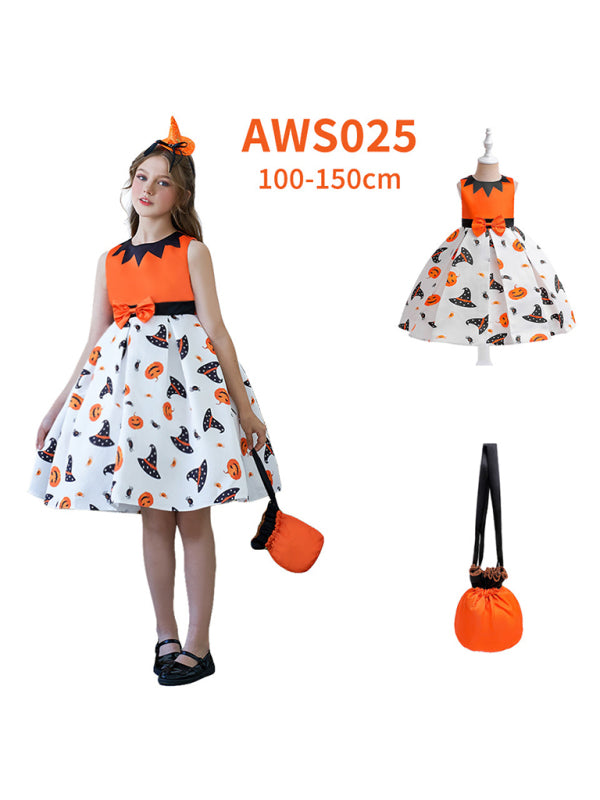 Halloween Themed Girls' Party Dress Shello's Creative Boutique