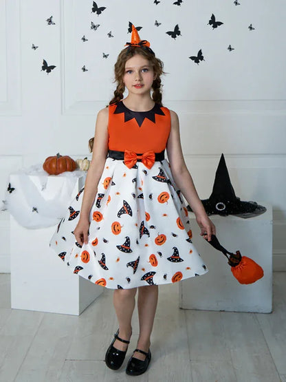 Halloween Themed Girls' Party Dress - Shello's Creative Boutique