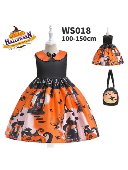 Halloween Themed Girls' Party Dress - Shello's Creative Boutique