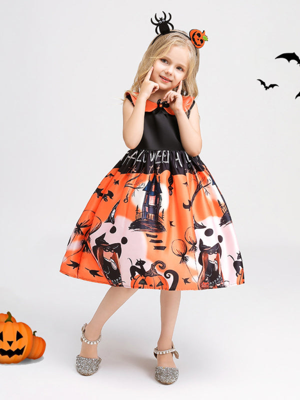 Halloween Themed Girls' Party Dress Shello's Creative Boutique