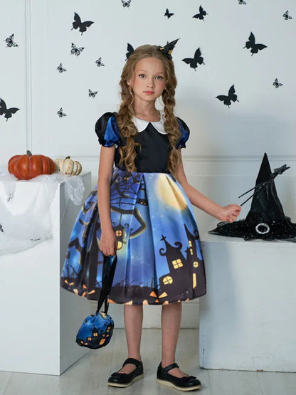 Halloween Themed Girls' Party Dress - Shello's Creative Boutique
