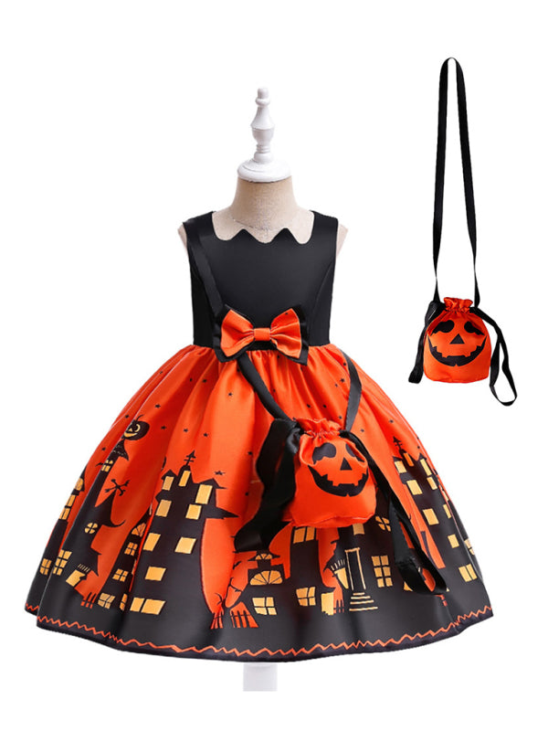 Halloween Themed Girls' Party Dress Shello's Creative Boutique