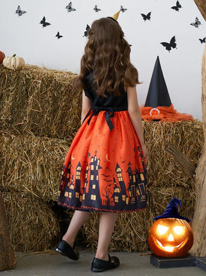 Halloween Themed Girls' Party Dress - Shello's Creative Boutique