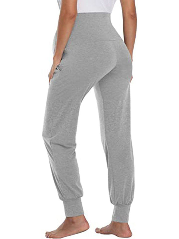Maternity wear solid color casual pocket belly trousers Shello's Creative Boutique