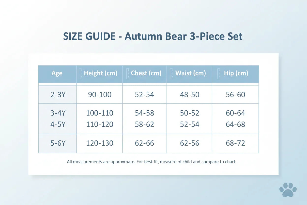 Autumn Children's Clothing Set Plush Bear Three Piece Suit for Kids - Shello's Creative Boutique