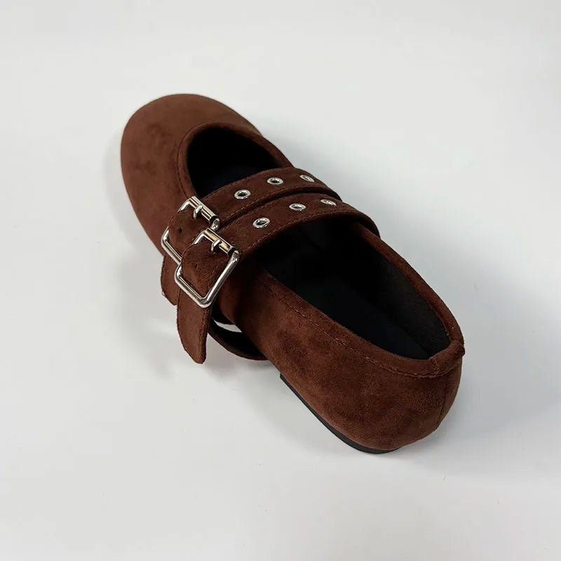 Mary Jane Ballet Flats - Buckle Strap Dance Shoes - Shello's Creative Boutique